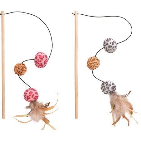 Ps leopard hengel+balletjes+veren ass.