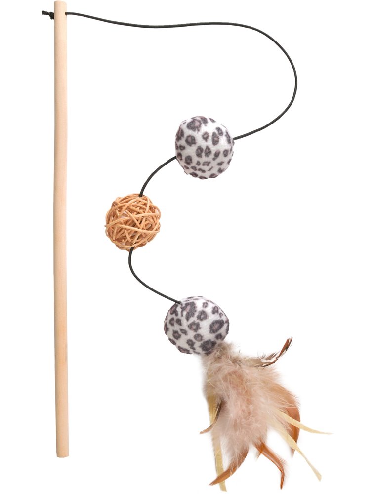 Ps leopard hengel+balletjes+veren ass.