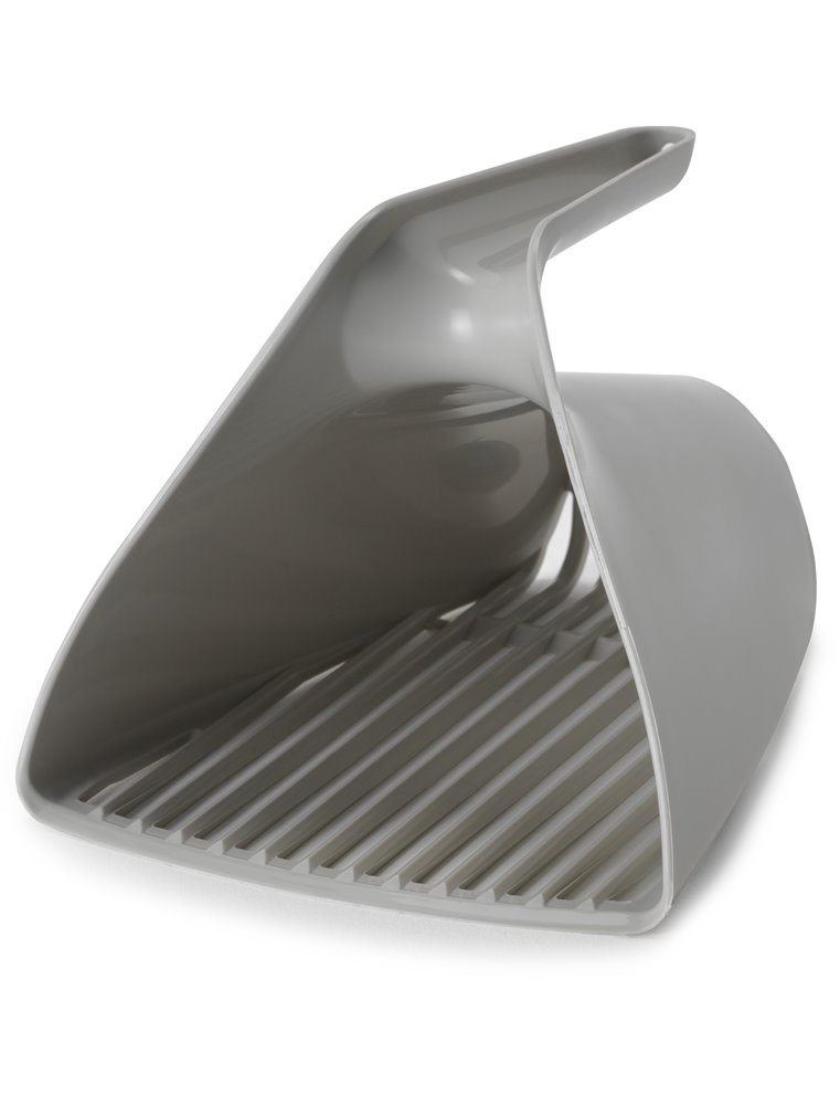 Kattenbakschepje cup grijs