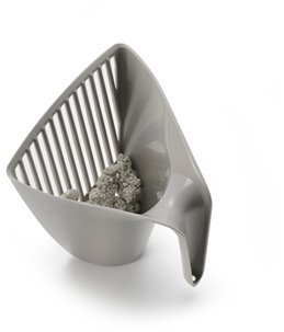 Kattenbakschepje cup grijs