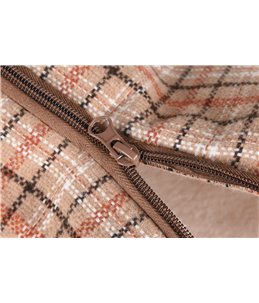 Kathome rein soft plush licht bruin