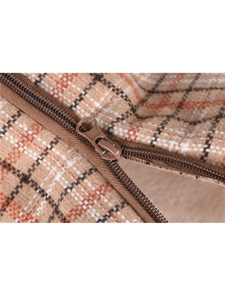 Kathome rein soft plush licht bruin