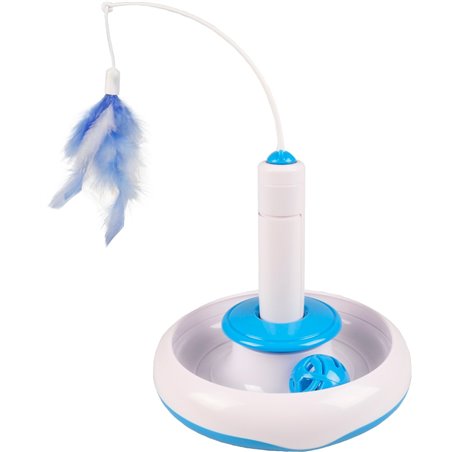 Ps plaat met veer en bal 18x18cm 