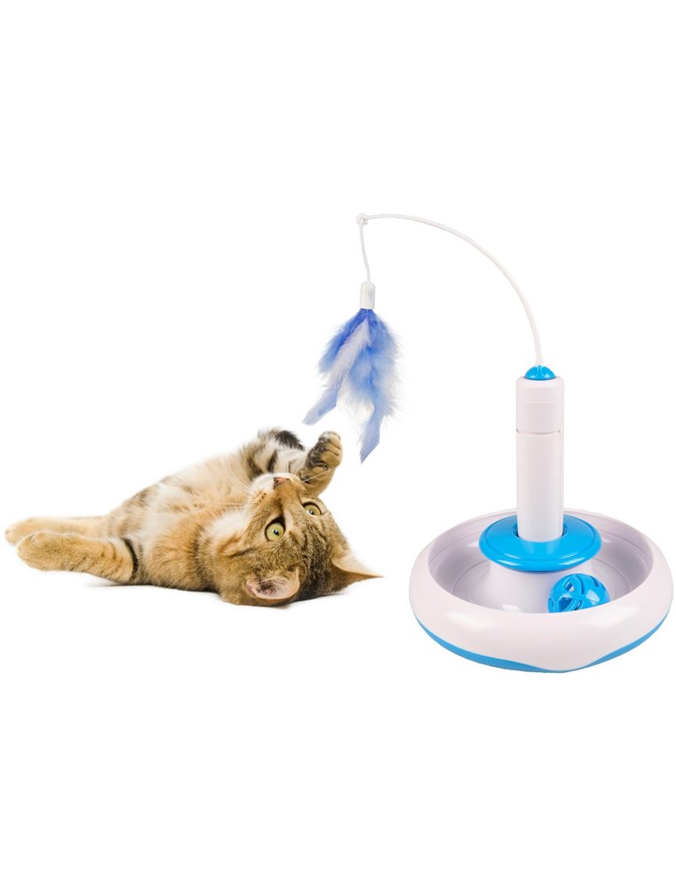 Ps plaat met veer en bal 18x18cm