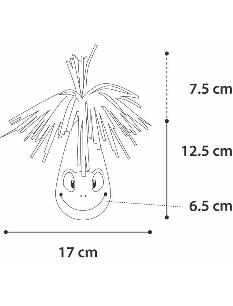 Ps tuimelspeelgoed crazy frog blauw