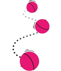 Ps led bal magic roos 6cm