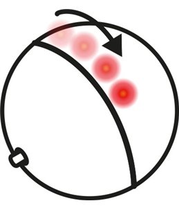 Ps led bal magic roos 6cm