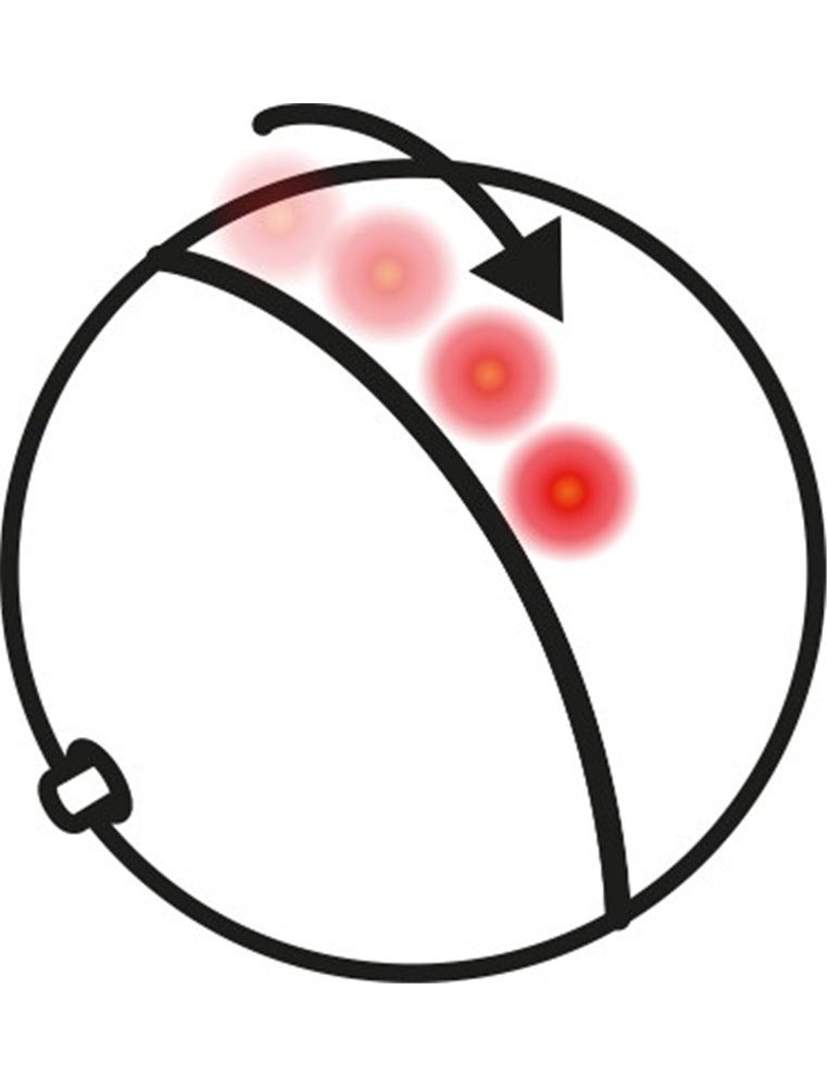 Ps led bal magic roos 6cm