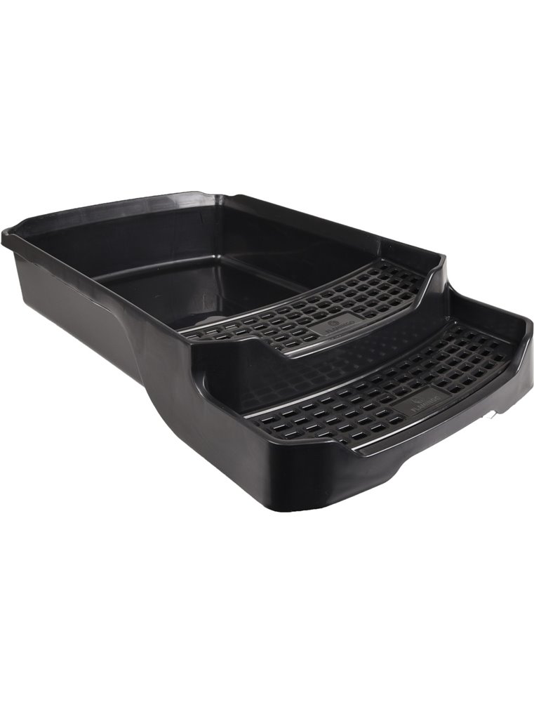 Kattentoilet rattan zwart 42x69x41 cm