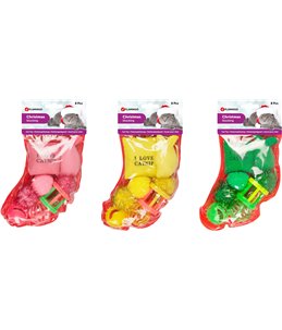 Kerst ps sok 8 st rood/roos-gro-ge