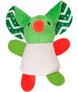 Kerst ps plush flap muis 12,5cm ass