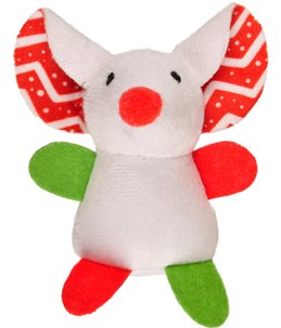 Kerst ps plush flap muis 12,5cm ass