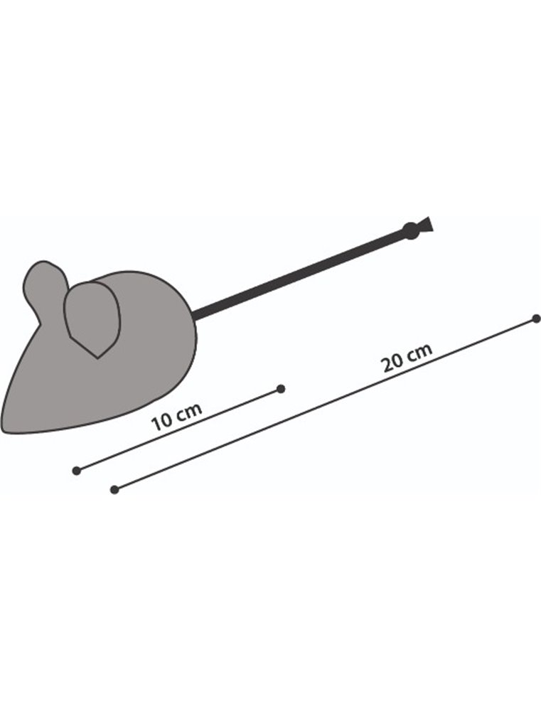 Kerst ps plush flip muis 10cm ass