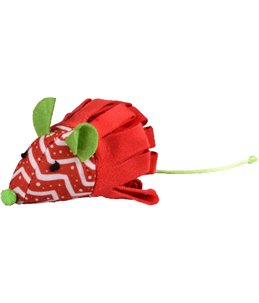 Kerst ps plush flip muis 10cm ass