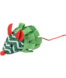 Kerst ps plush flip muis 10cm ass