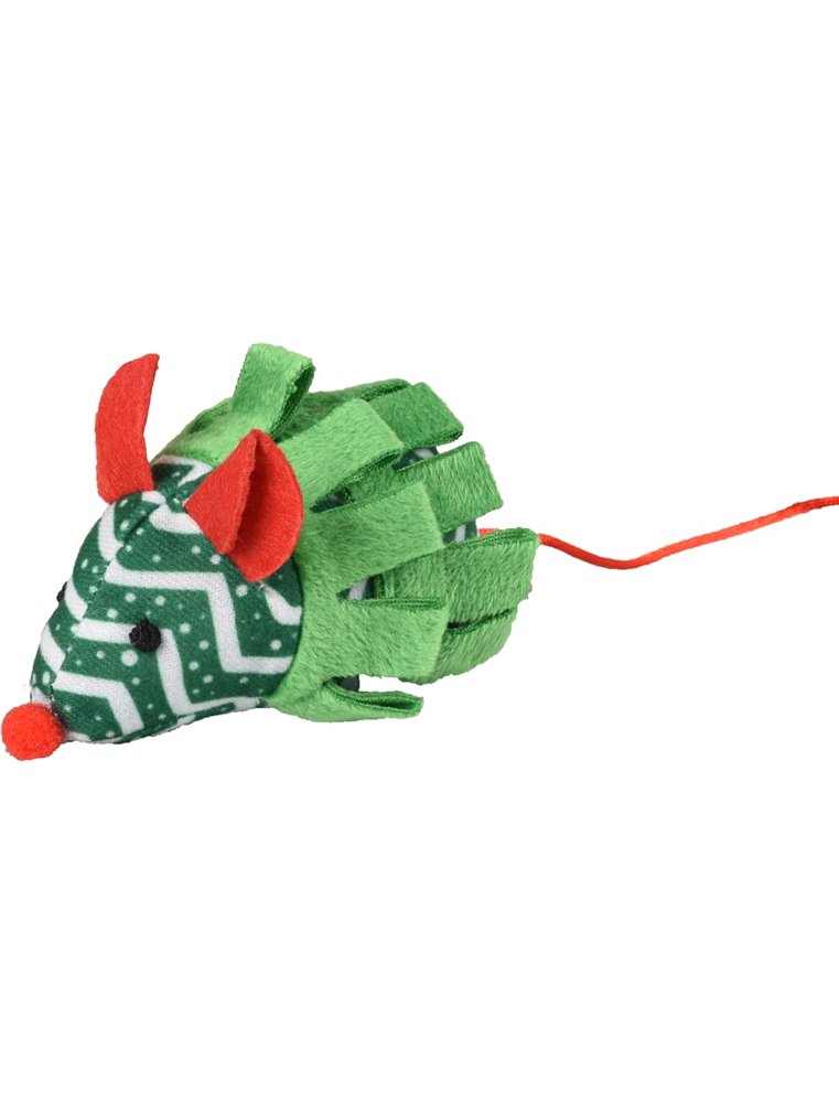 Kerst ps plush flip muis 10cm ass