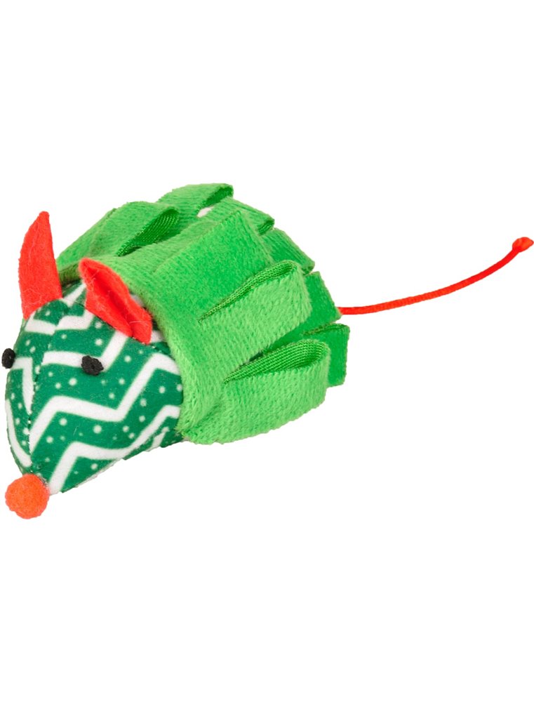 Kerst ps plush flip muis 10cm ass