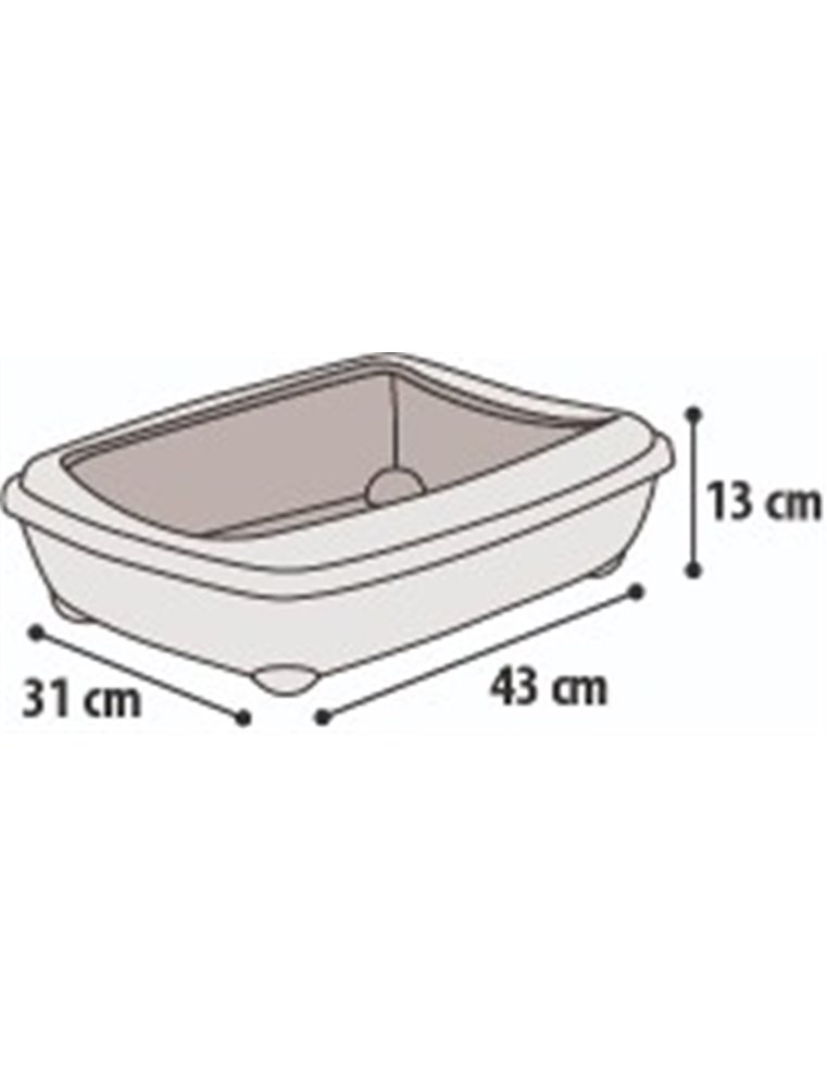 Kattenbak nesta hawai s 31x43x13cm