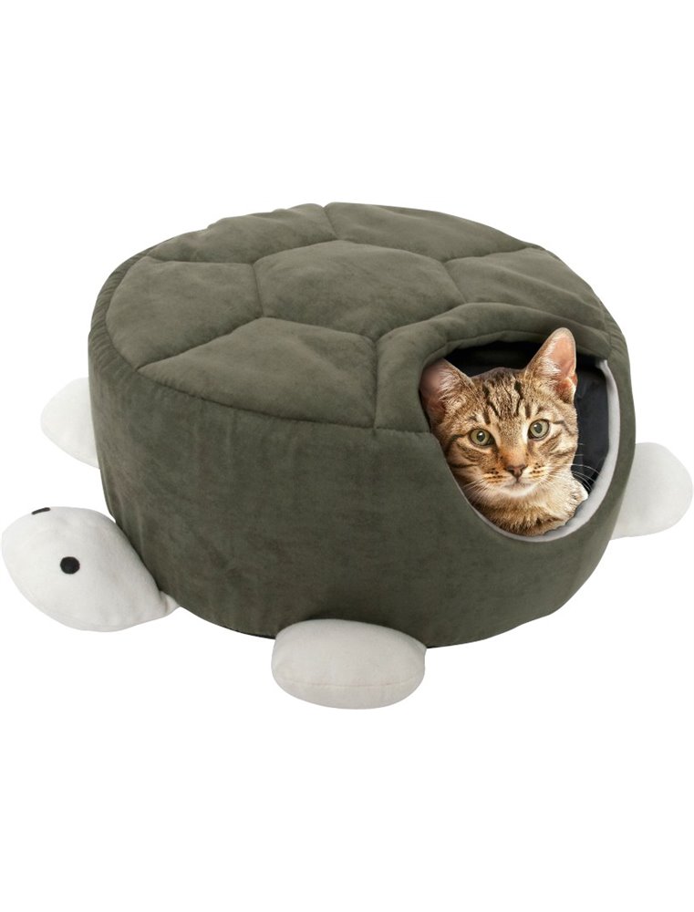 Turtle slaaphol groen 45x18cm