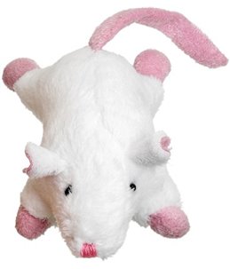 Pluche muis br/gr/wit