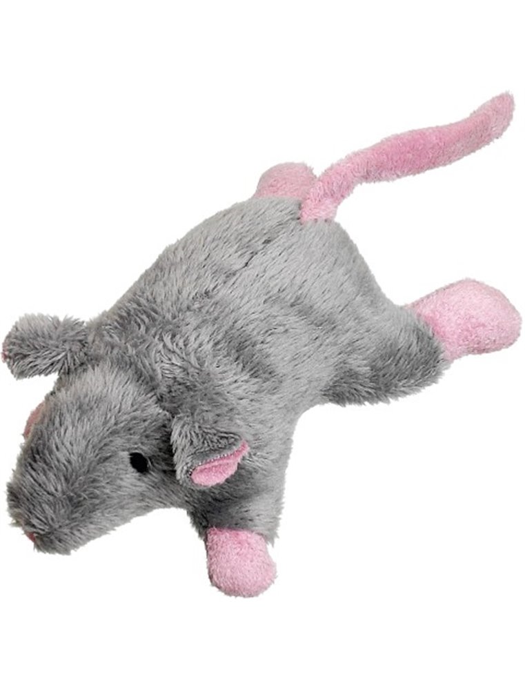 Pluche muis br/gr/wit
