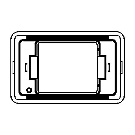 Deksel geo small blauw