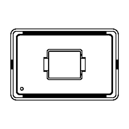 Deksel geo flat/xl blauw