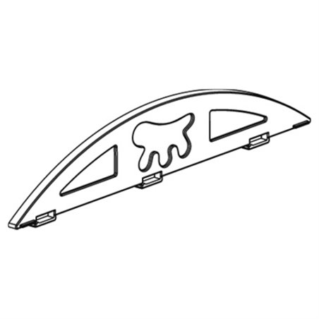 Halfrond zijst. cas.100/120 gr