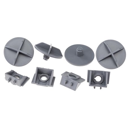 Set 4 grijze schroeven l373