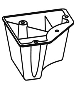 Voetje large grijs voor domus