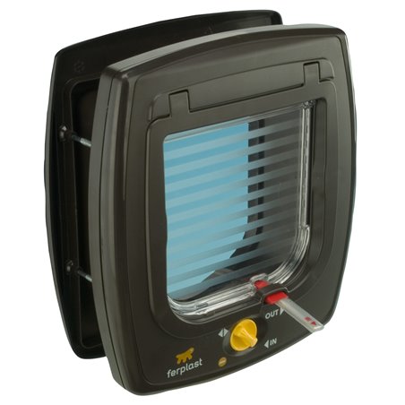 Ferplast kattenluik  swing 5 bruin - 22,5x9,6x25,2cm