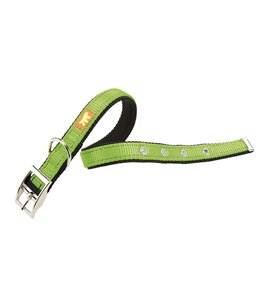 Ferplast halsband dual nylon groen a:45-53cm en b:25mm