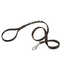 Ferplast hondenriem dual pyramids nylon zwart - 120cm x 20mm