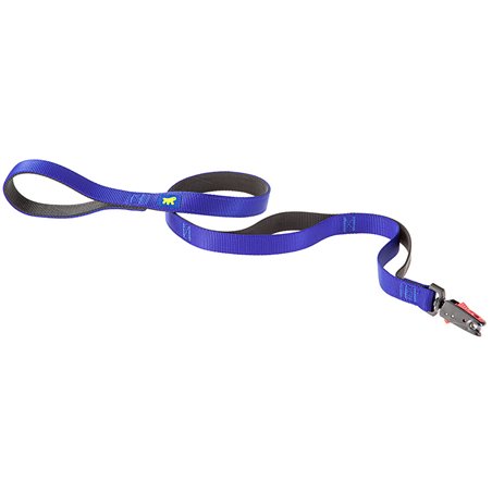 Ferplast hondentrainingslijn dual matic sluiting blauw - 15mm x 120cm
