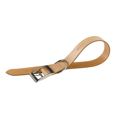 Ferplast halsband natural leer beige a:27-35cm en b:15mm