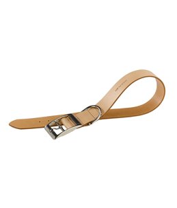 Ferplast halsband natural leer beige a:55-63cm en b:40mm