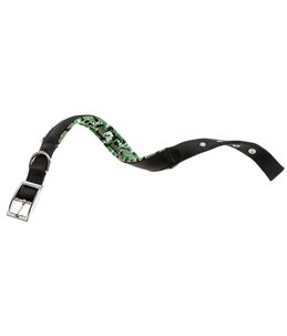 Ferplast halsband daytona fantasy nylon zwart a:45-53cm en b:25mm