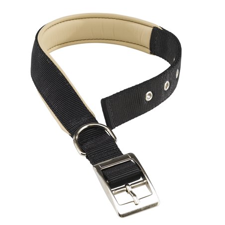 Ferplast halsband daytona nylon zwart a:45-53cm en b:25mm
