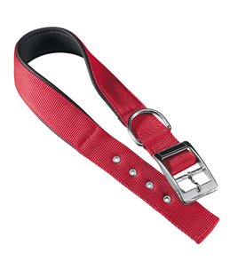 Ferplast halsband daytona nylon rood a:45-53cm en b:25mm