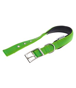Ferplast halsband daytona nylon groen a:45-53cm en b:25mm