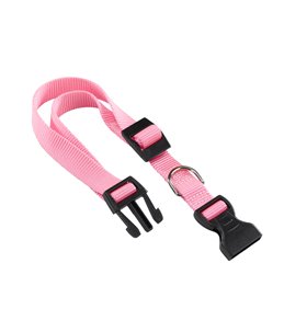 Ferplast halsband club nylon roze a:23-32cm en b:10mm