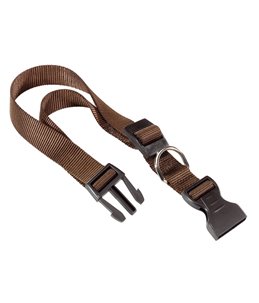 Ferplast halsband club nylon bruin a:36-56cm en b:20mm