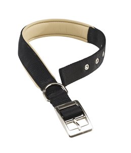 Ferplast halsband daytona nylon zwart a:55-63cm en b:40mm