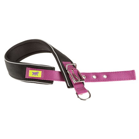 Ferplast reflectiehalsband daytona nylon paars a:52-60cm en b:40mm