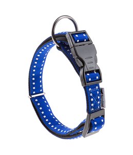 Ferplast halsband cricket nylon blauw a:35-50cm en b:20mm
