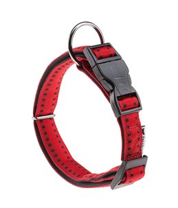 Ferplast halsband cricket nylon rood a:48-70cm en b:25mm