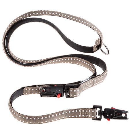 Ferplast hondenriem / leiband cricket nylon grijs/beige - 200cm x 15mm