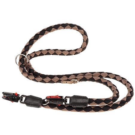 Ferplast hondenriem / leiband twist matic nylon bruin - 200cm x 12mm