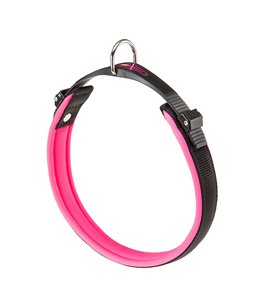 Ferplast halsband ergofluo nylon roze a:52-60cm en b:25mm