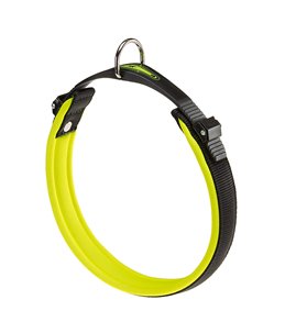 Ferplast halsband ergofluo nylon geel a:52-60cm en b:25mm